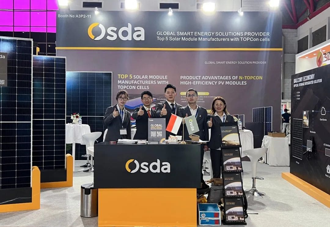 Sigue persiguiendo la luz y céntrate en Indonesia | Osda hace una aparición maravillosa en la Exposición Internacional de Energía Solar de Indonesia 2023