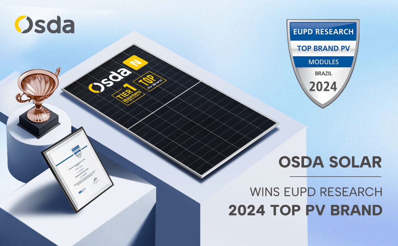 Osda Solar gana el premio a la mejor marca fotovoltaica anual